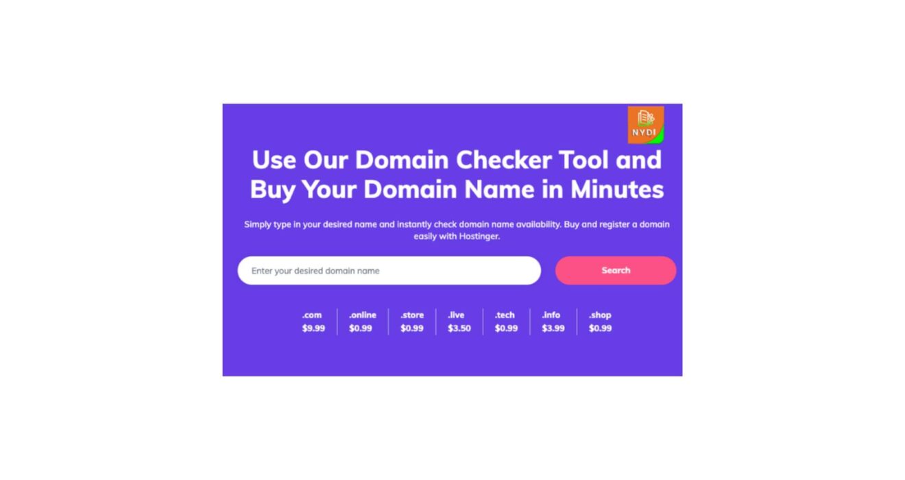 Use our Domain Checker Tool & Buy your Domain in a Minutes